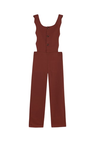 Mouwloze tuinbroek - Rood
