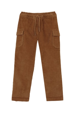 Velours Cargobroek - Camel