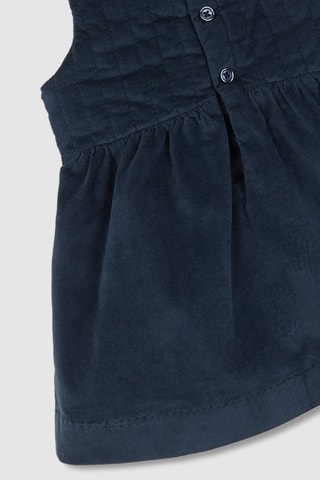 Mouwloze jurk. - Blauw