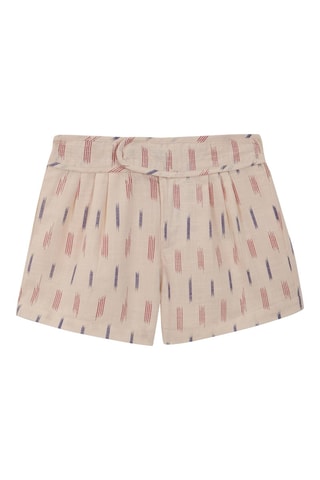 Short - Beige - Beige en rood