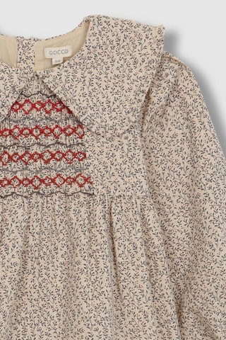 Robe - Beige et gris