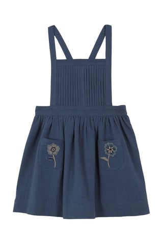 Robe salopette sans manches - Bleu