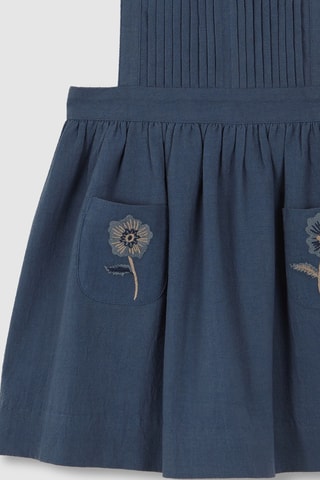 Robe salopette sans manches - Bleu