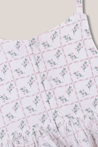 Rompertje - Wit - Wit, groen en roze