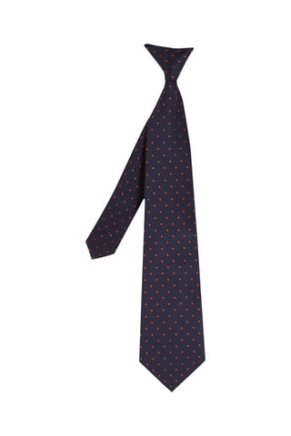 Stropdas - Marineblauw - Rood en blauw