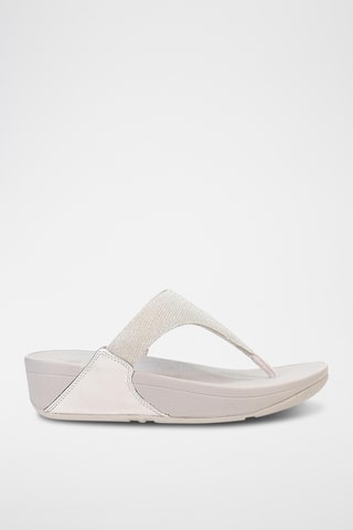 Tongs compensées Lulu Shimmerlux - Beige