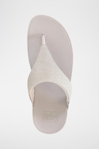 Tongs compensées Lulu Shimmerlux - Beige