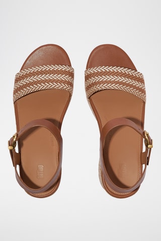 Leren Sandalen met hak Cush - Bruin
