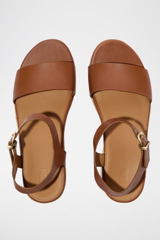 Leren Sandalen met hak Cush - Bruin