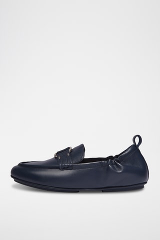 Leren Mocassins Dynamicush - Marineblauw