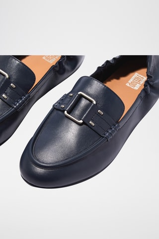 Leren Mocassins Dynamicush - Marineblauw