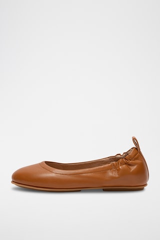 Leren Ballerina’s - Bruin