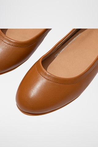 Leren Ballerina’s - Bruin