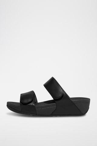 Leren Muiltjes Lulu Leather Slides - Zwart