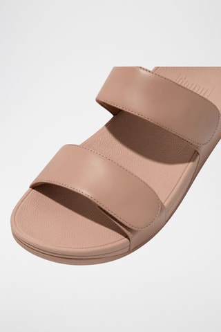 Leren Muiltjes Lulu Leather Slides - Beige