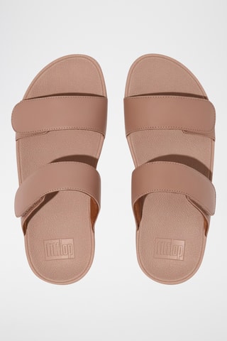 Leren Muiltjes Lulu Leather Slides - Beige