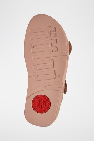 Leren Muiltjes Lulu Leather Slides - Beige