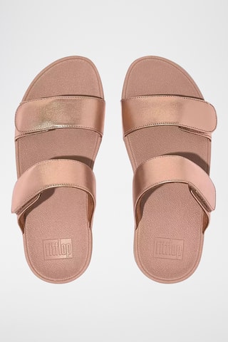 Leren Muiltjes Lulu Leather Slides - Metallic Roze