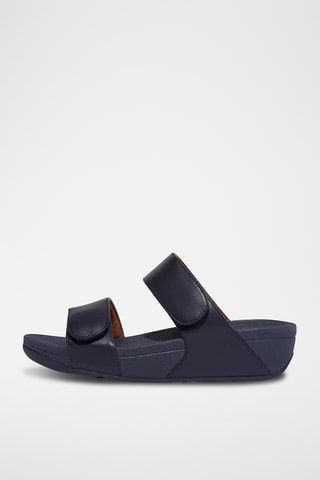 Leren Muiltjes Lulu Leather Slides - Marineblauw