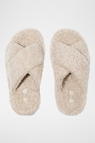 Gevoerde muiltjes Iqushion - Beige