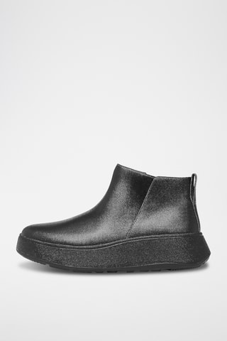Leren Boots F-Mode Leather Flatform - Zwart