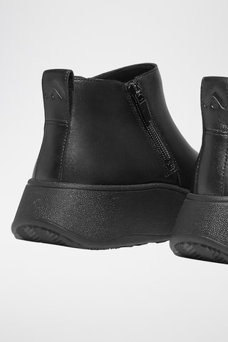 Leren Boots F-Mode Leather Flatform - Zwart