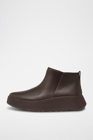 Leren Boots F-Mode Leather Flatform - Bruin