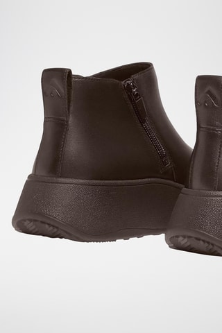 Leren Boots F-Mode Leather Flatform - Bruin