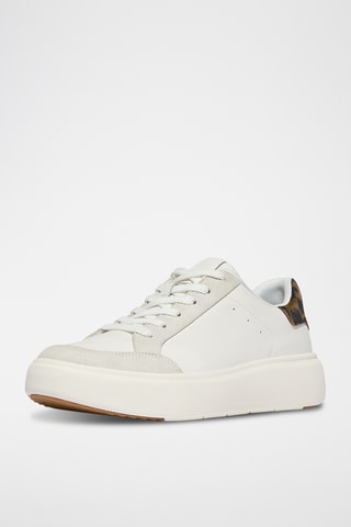 Baskets plateformes en cuir Anatomicush - Blanc