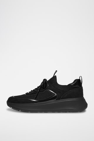 Nubuck Sneakers Microwobbleboard - Zwart