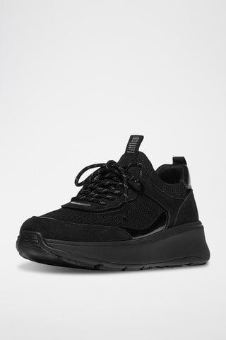 Nubuck Sneakers Microwobbleboard - Zwart