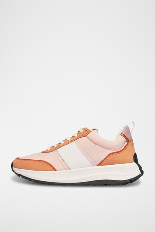 Baskets plateformes en nubuck Microwobbleboard - Orange