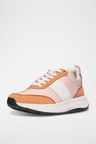 Baskets plateformes en nubuck Microwobbleboard - Orange