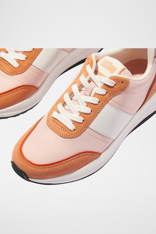 Baskets plateformes en nubuck Microwobbleboard - Orange