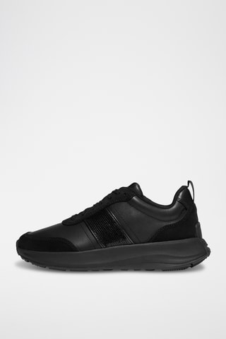 Leren Sneakers Microwobbleboard - Zwart