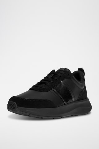 Leren Sneakers Microwobbleboard - Zwart