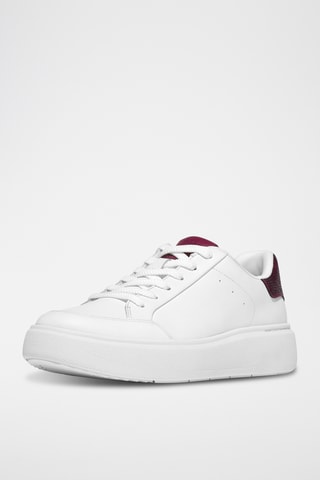 Baskets plateformes en cuir Anatomicush - Blanc