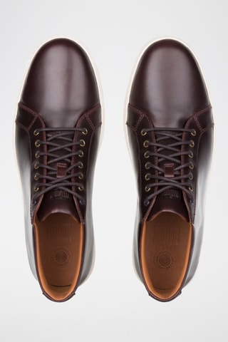 Baskets montantes en cuir Andor - Bordeaux
