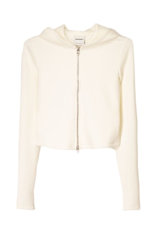 Sweat à capuche - Ecru