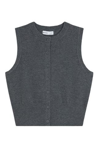 Gilet sans manches - Gris chiné