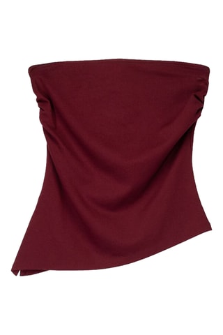 Top bustier - Bordeaux