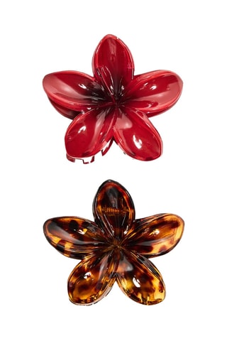 2 pinces à cheveux - Rouge