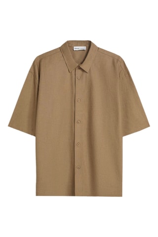 Chemise en lin - Marron