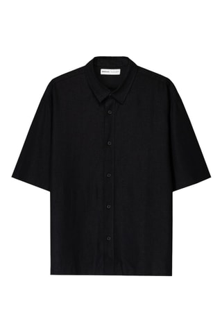 Chemise en lin - Noir