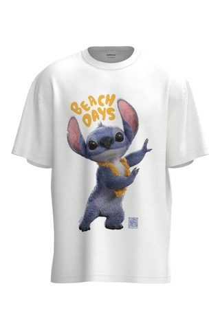 T-shirt Stitch Lilo et Stitch Disney - Blanc