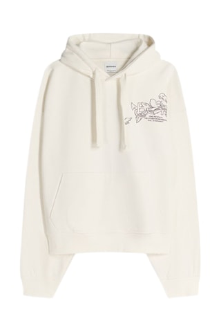 Sweat à capuche - Ecru