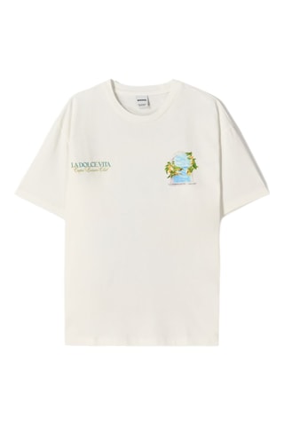 T-shirt La Dolce Vita - Ecru