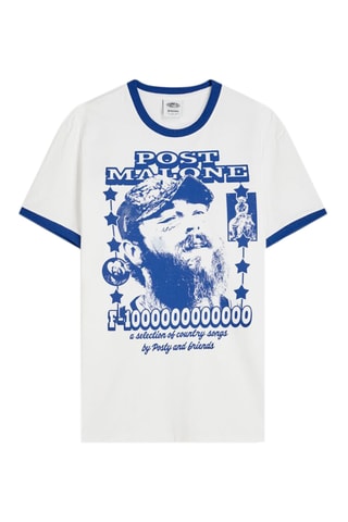 T-shirt Post Malone - Blanc