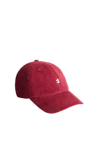 Casquette en velours - Rouge