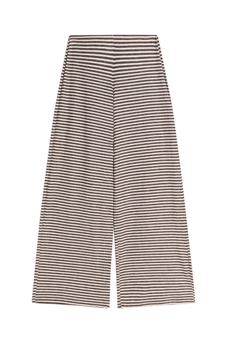 Pantalon - Taupe et blanc